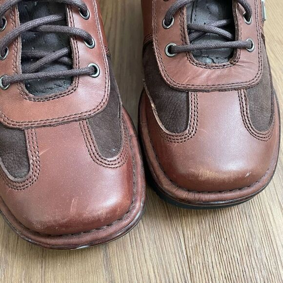 310 Motoring Wraith Chocolate Brown Leather Ankle Boots Lace Up 11 main image 12